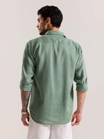 Load image into Gallery viewer, Sage Green Linen-blend Shirt