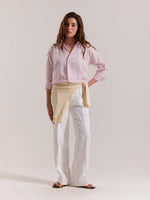 Load image into Gallery viewer, Light Pink Linen-blend Shirt (Pre-Order)
