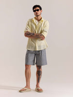 Load image into Gallery viewer, Light Yellow Linen-blend Shirt