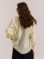 Load image into Gallery viewer, Light Yellow Linen-blend Shirt