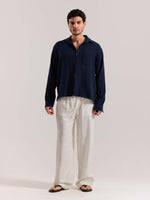 Load image into Gallery viewer, Cream Linen Pull-on Pants ( Pre-Order )