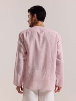 Load image into Gallery viewer, Pink Textured Linen Pullover