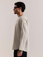 Load image into Gallery viewer, Natural Textured Linen Pullover