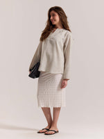Load image into Gallery viewer, Natural Textured Linen Pullover