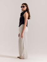 Load image into Gallery viewer, Cream Linen Pull-on Pants ( Pre-Order )