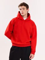 Load image into Gallery viewer, Red Cropped Fit Hoodie ( Pre-Order )