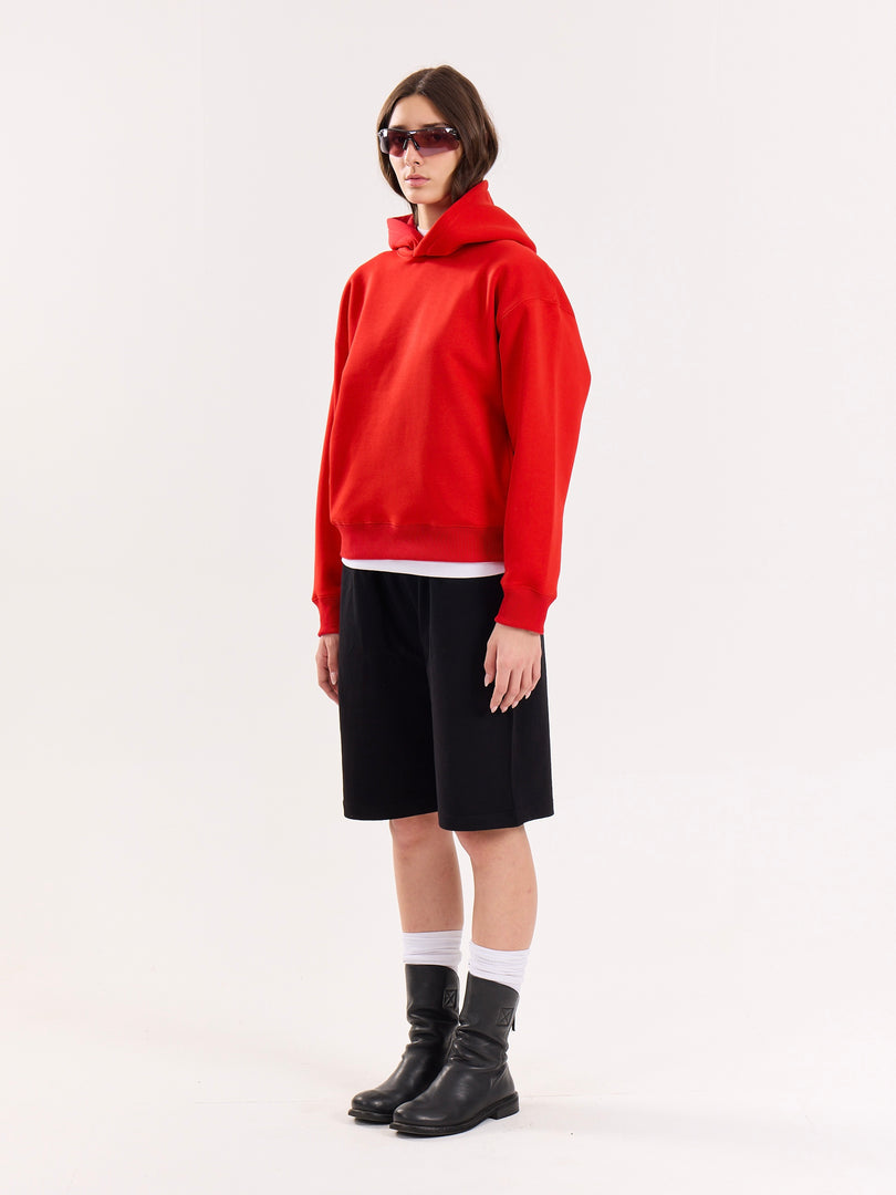 Red Cropped Fit Hoodie ( Pre-Order )