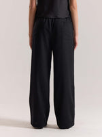 Load image into Gallery viewer, Black Linen Pull-on Pants (Pre-order)