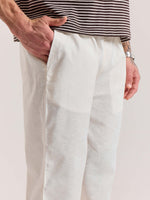 Load image into Gallery viewer, White Linen Pull-on Pants