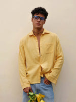 Load image into Gallery viewer, Yellow Gauze Holiday Shirt ( Pre-Order )