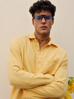 Load image into Gallery viewer, Yellow Gauze Holiday Shirt ( Pre-Order )