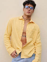 Yellow Gauze Holiday Shirt ( Pre-Order )