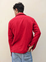 Load image into Gallery viewer, Cherry Red Gauze Holiday Shirt ( Pre-Order )