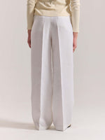 Load image into Gallery viewer, White Linen Baggy Fit Trousers