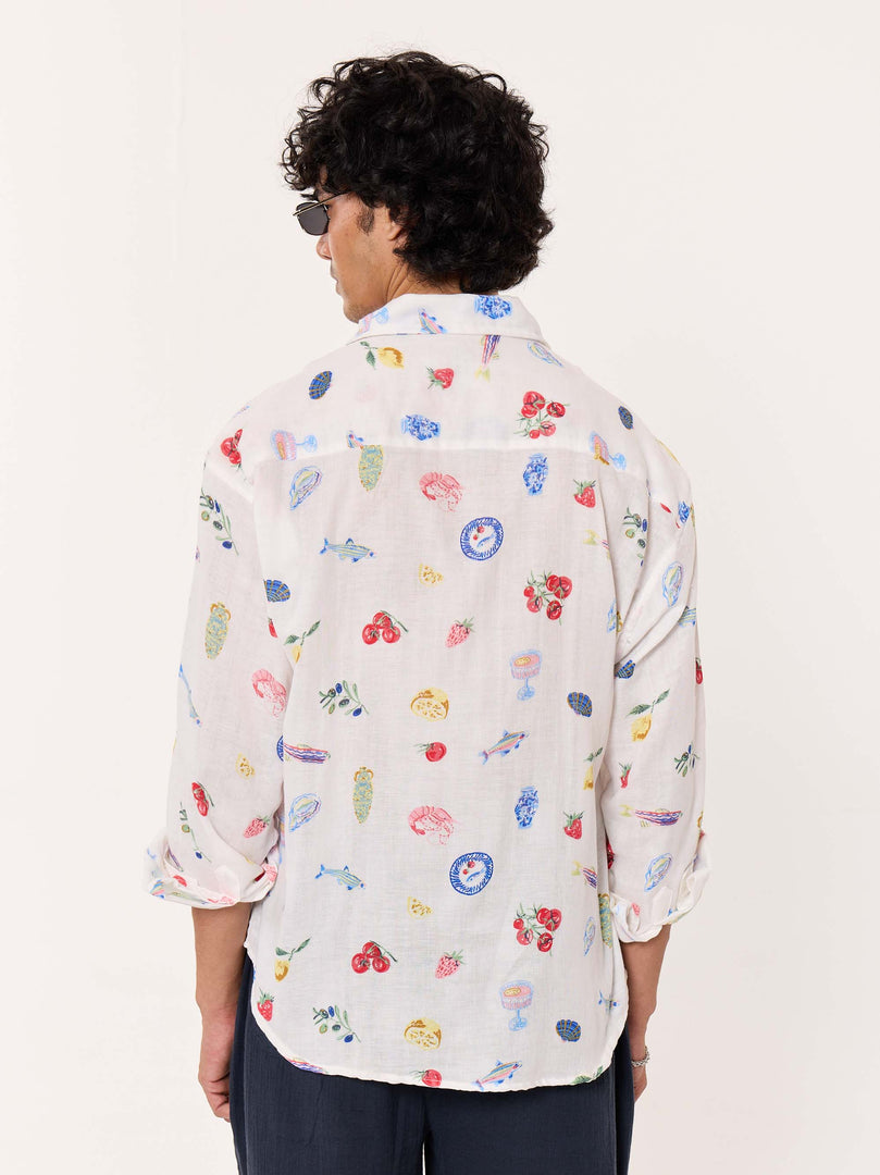 Italian Summer Gauze Holiday Shirt