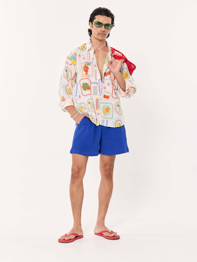 Juicy Days Printed Cropped Shirt