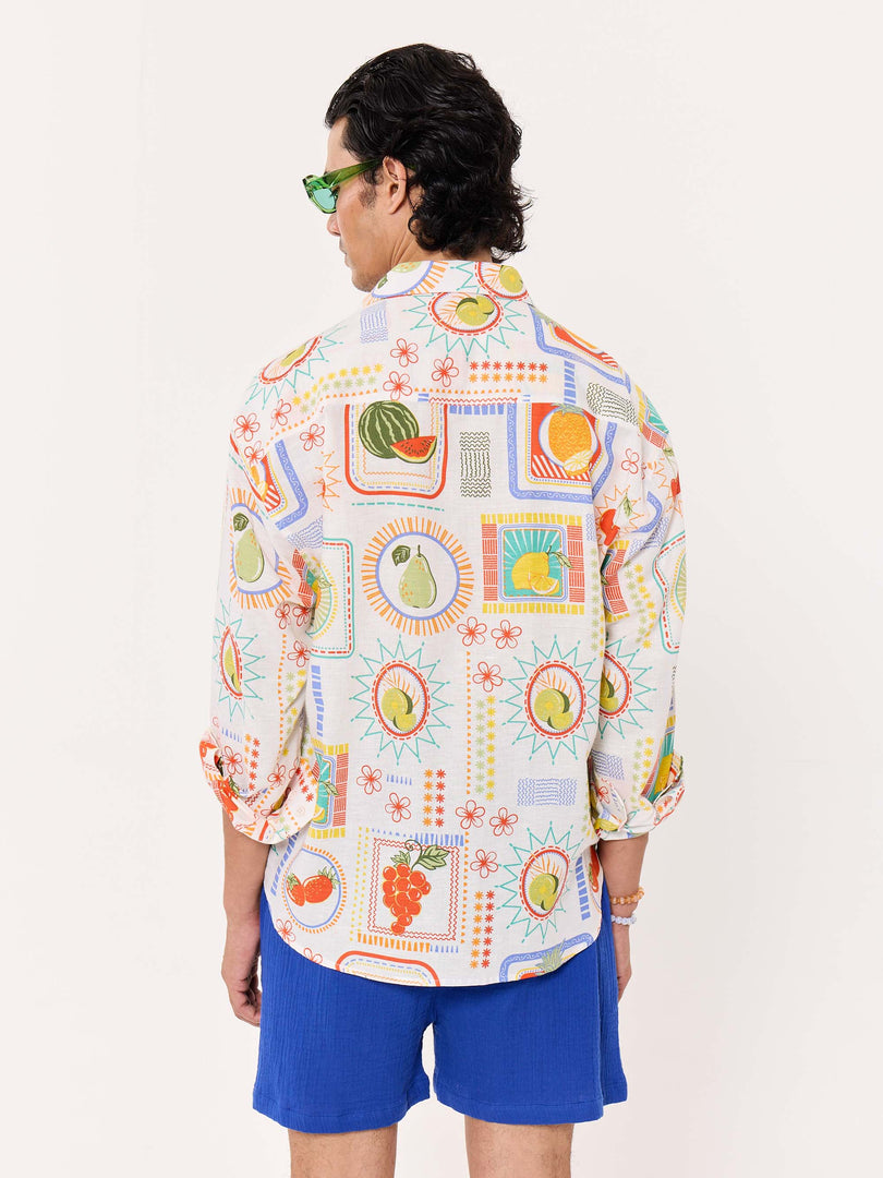 Juicy Days Printed Cropped Shirt
