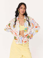 Load image into Gallery viewer, Juicy Days Printed Cropped Shirt