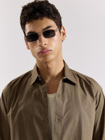 Load image into Gallery viewer, Khaki Green Poplin Shirt
