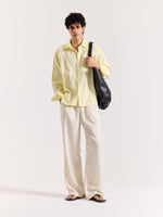 Load image into Gallery viewer, Lemon Yellow Gauze Holiday Shirt