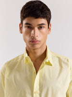 Load image into Gallery viewer, Lemon Yellow Poplin Shirt