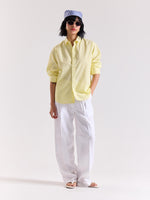 Load image into Gallery viewer, Lemon Yellow Poplin Shirt