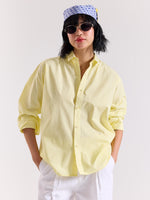 Load image into Gallery viewer, Lemon Yellow Poplin Shirt