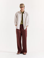 Load image into Gallery viewer, Light Beige Linen Cropped Shirt