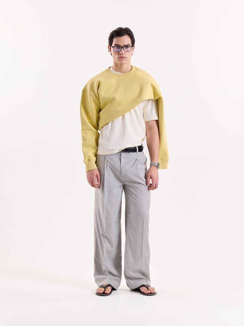 Light Grey Baggy Fit Trousers