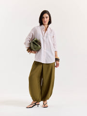 Light Pink Chambray Linen Shirt