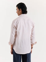 Load image into Gallery viewer, Light Pink Chambray Linen Shirt