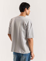 Load image into Gallery viewer, Light Grey Loose Fit Cropped T-Shirt