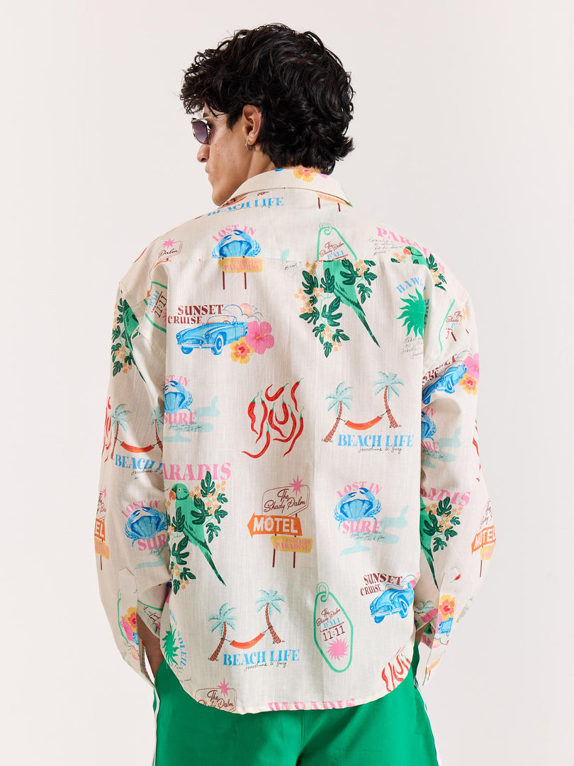 Lost in Paradise Printed Shirt