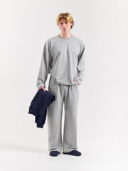 Marl Grey Loose Fit Cropped T-Shirt