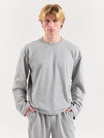 Load image into Gallery viewer, Marl Grey Loose Fit Cropped T-Shirt