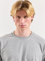 Load image into Gallery viewer, Marl Grey Loose Fit Cropped T-Shirt