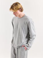 Load image into Gallery viewer, Marl Grey Loose Fit Cropped T-Shirt