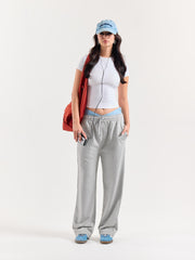 Marl Grey Loose Fit Sweatpants