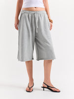 Load image into Gallery viewer, Marl Grey Sweat Jorts