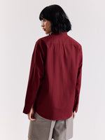 Load image into Gallery viewer, Maroon Poplin Shirt