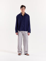 Midnight Lapis - Drape Shirt