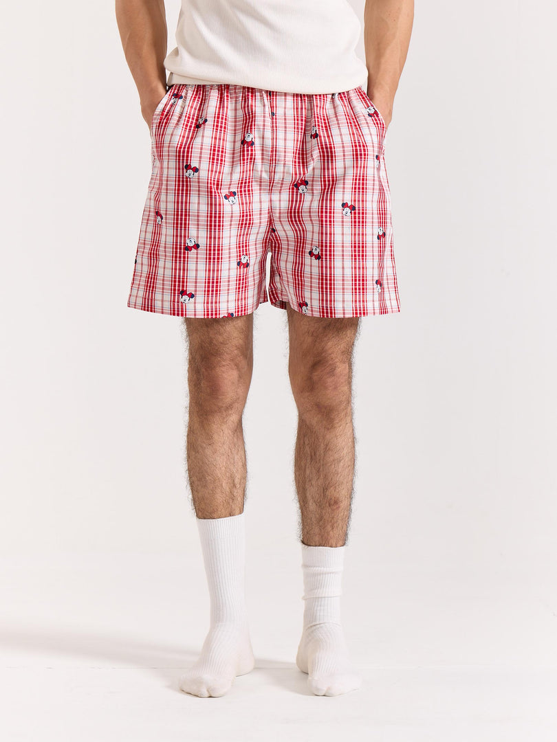 Minnie Printed Checkmate Shorts (Pre-order)