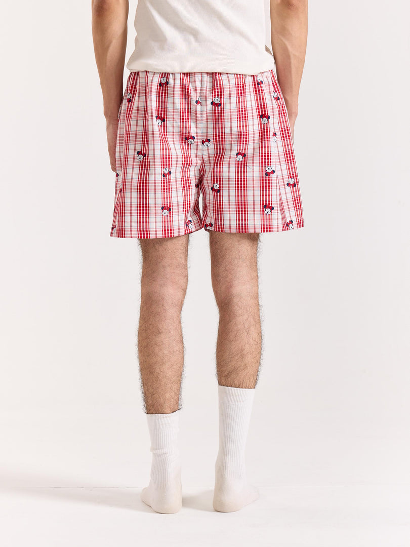 Minnie Printed Checkmate Shorts (Pre-order)