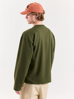 Load image into Gallery viewer, Moss Green Loose Fit Cropped T-Shirt