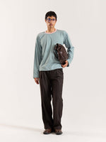 Load image into Gallery viewer, Muted Sage Loose Fit Cropped T-Shirt