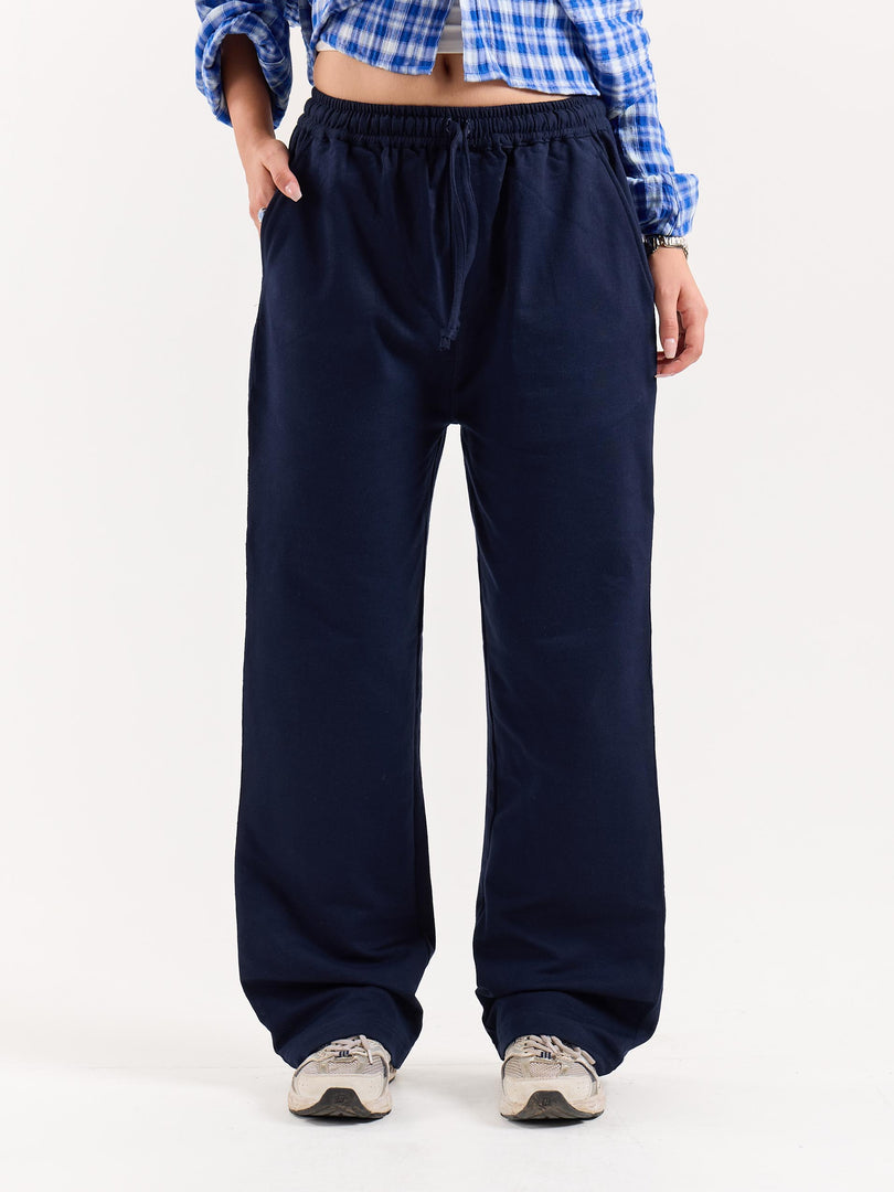 Navy Blue Loose Fit Sweatpants