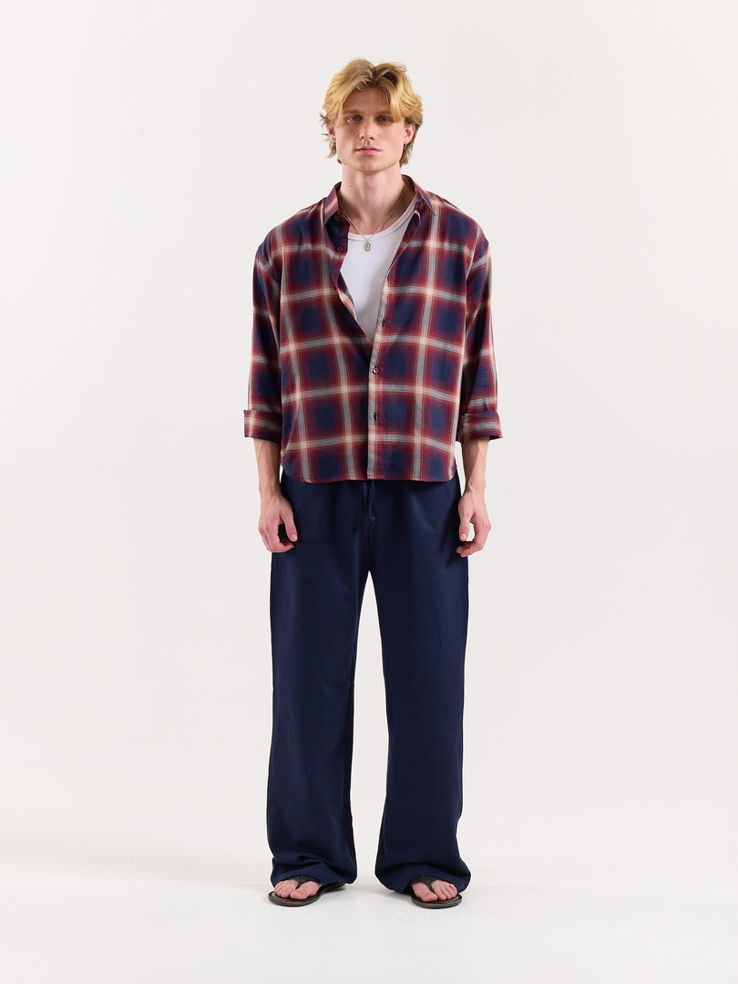 Navy Blue Loose Fit Sweatpants