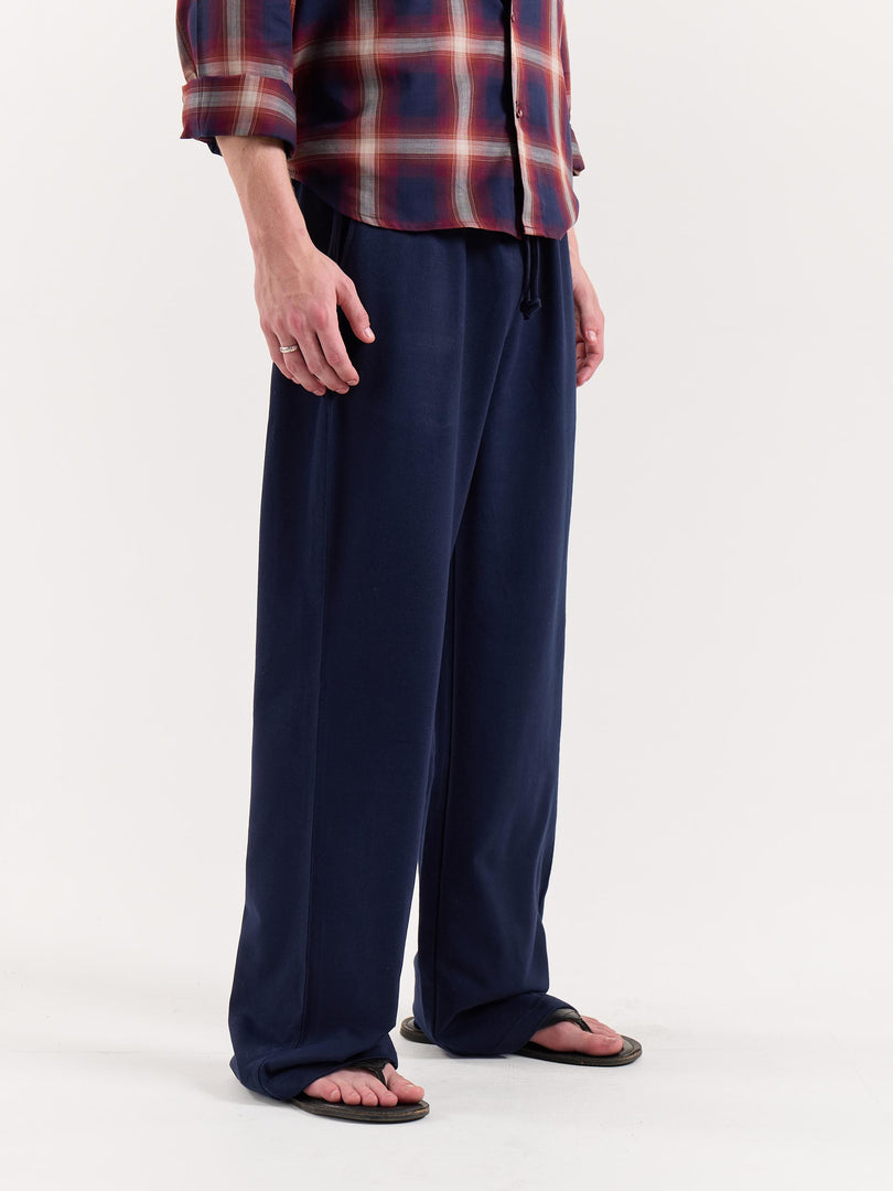 Navy Blue Loose Fit Sweatpants