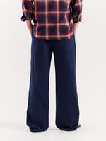 Load image into Gallery viewer, Navy Blue Loose Fit Sweatpants