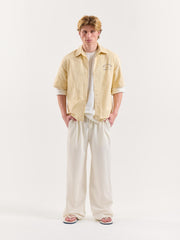 Off White Loose Fit Sweatpants